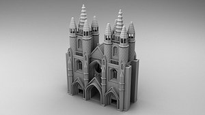 3D gothic castle model