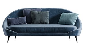 3D model Vibieffe 650 NIDO CURVED SOFA