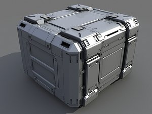 cargo container 3d obj