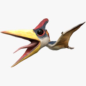 3D model pteranodon rigged dinosaurs