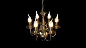 chandelier gold handle 3d model