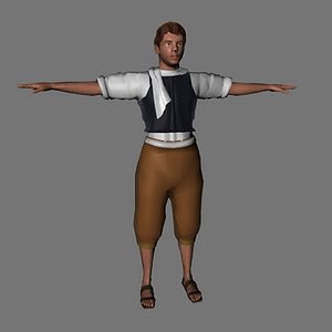 3d model character farmer