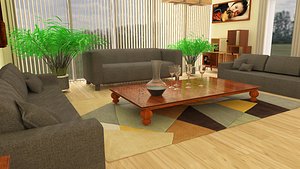 Living room 3D model