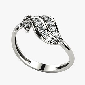 Big Leaf Gold Ring