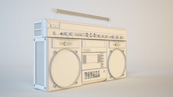 boombox boom box 3d model