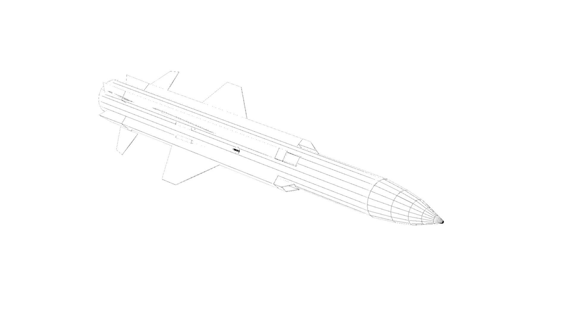 3D Chinese Anti Ship Cruise Missile Yj12 Model - TurboSquid 1887744