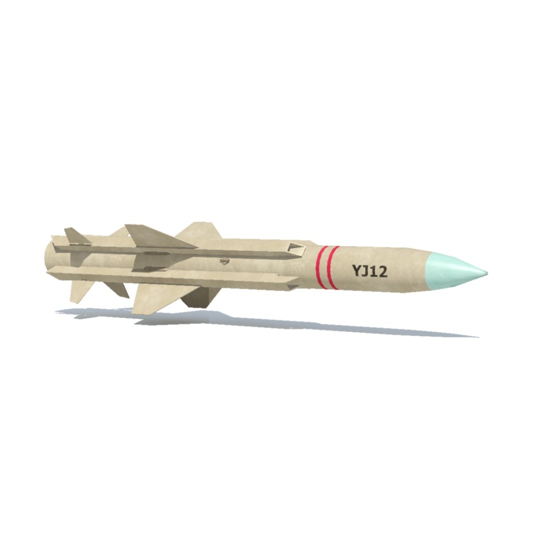 3D Chinese Anti Ship Cruise Missile Yj12 Model - TurboSquid 1887744