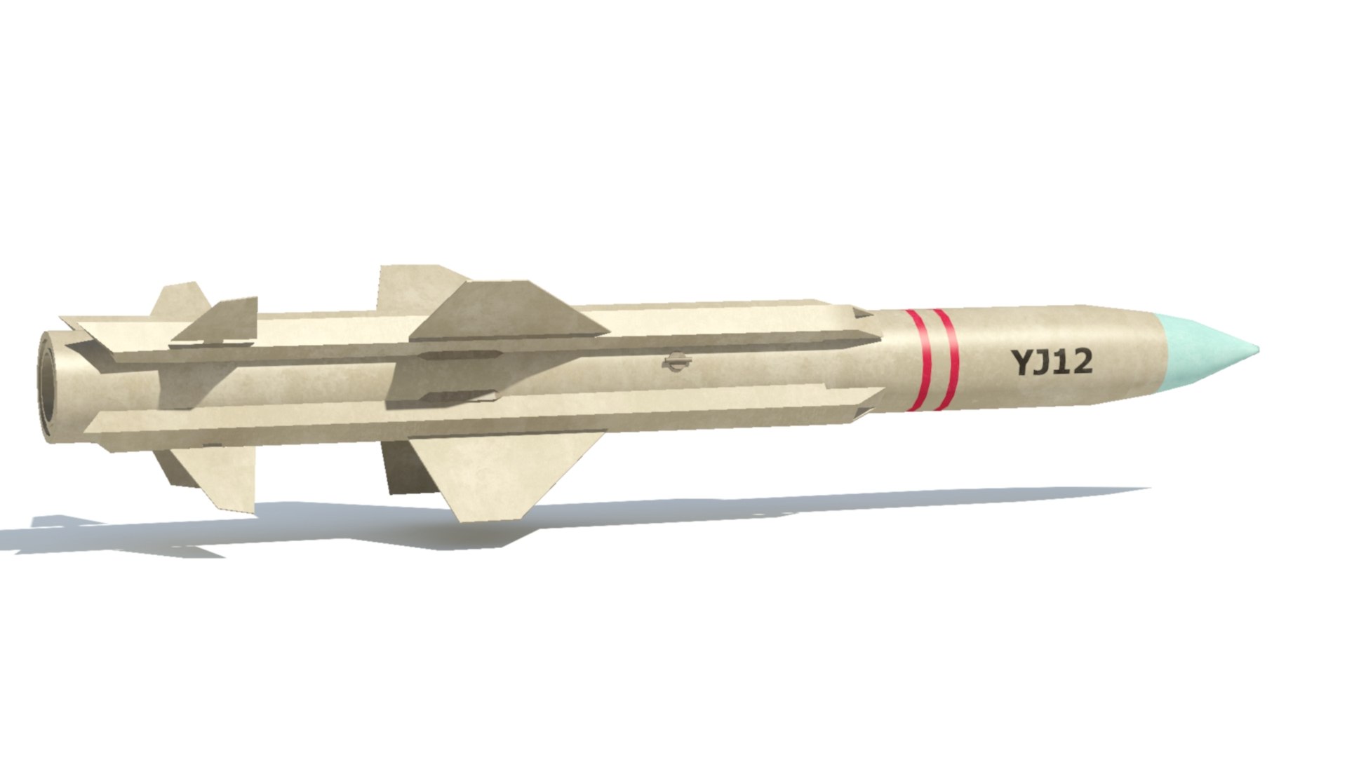 3D Chinese Anti Ship Cruise Missile Yj12 Model - TurboSquid 1887744