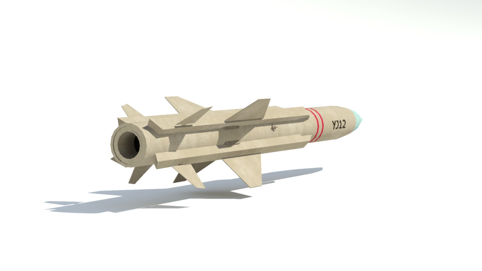 3D Chinese Anti Ship Cruise Missile Yj12 Model - TurboSquid 1887744