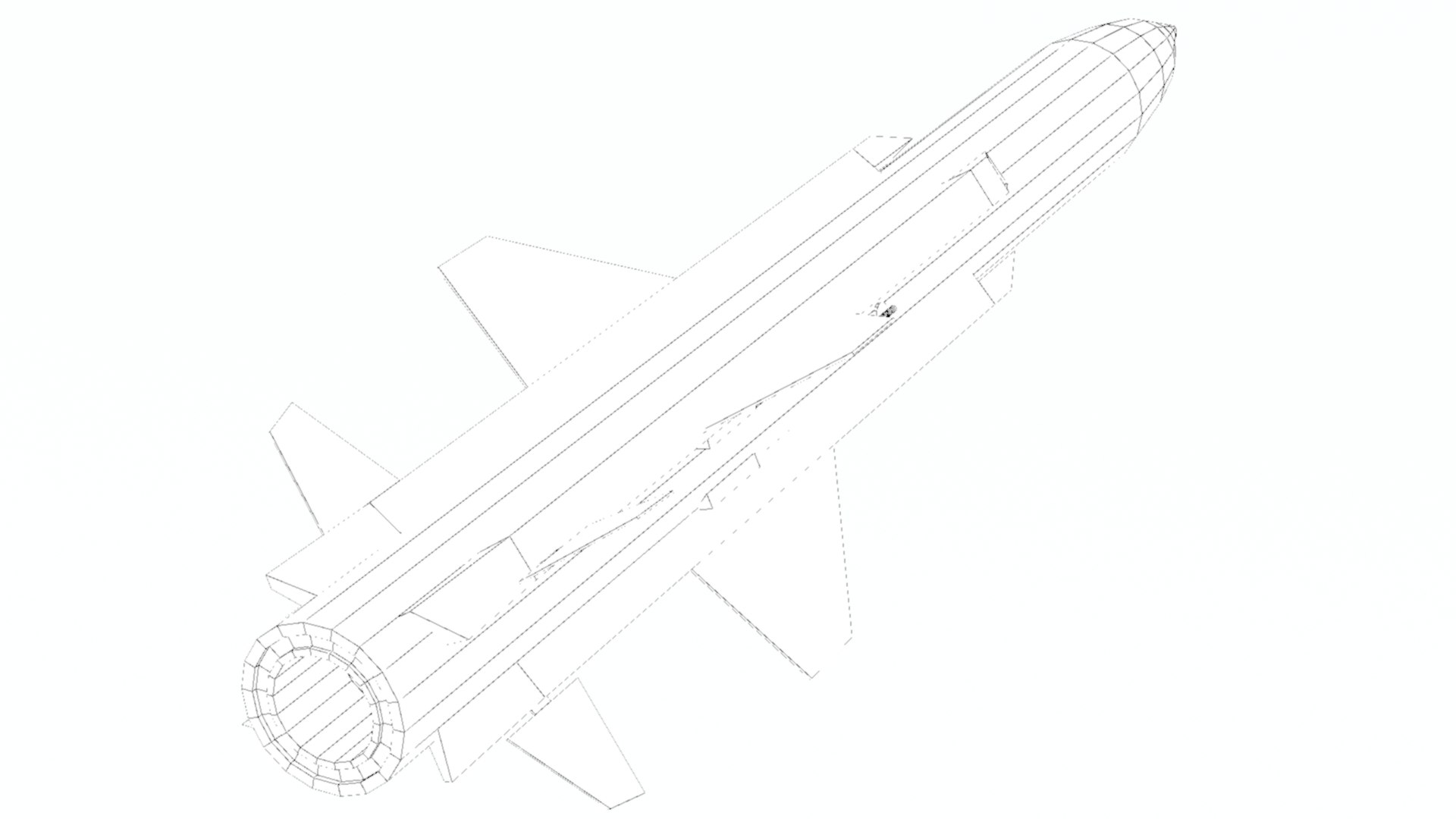 3D Chinese Anti Ship Cruise Missile Yj12 Model - TurboSquid 1887744