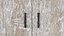 Low Poly 2 doors old white wood wardrobe 3D Model StemCell certified 4K PBR Textures