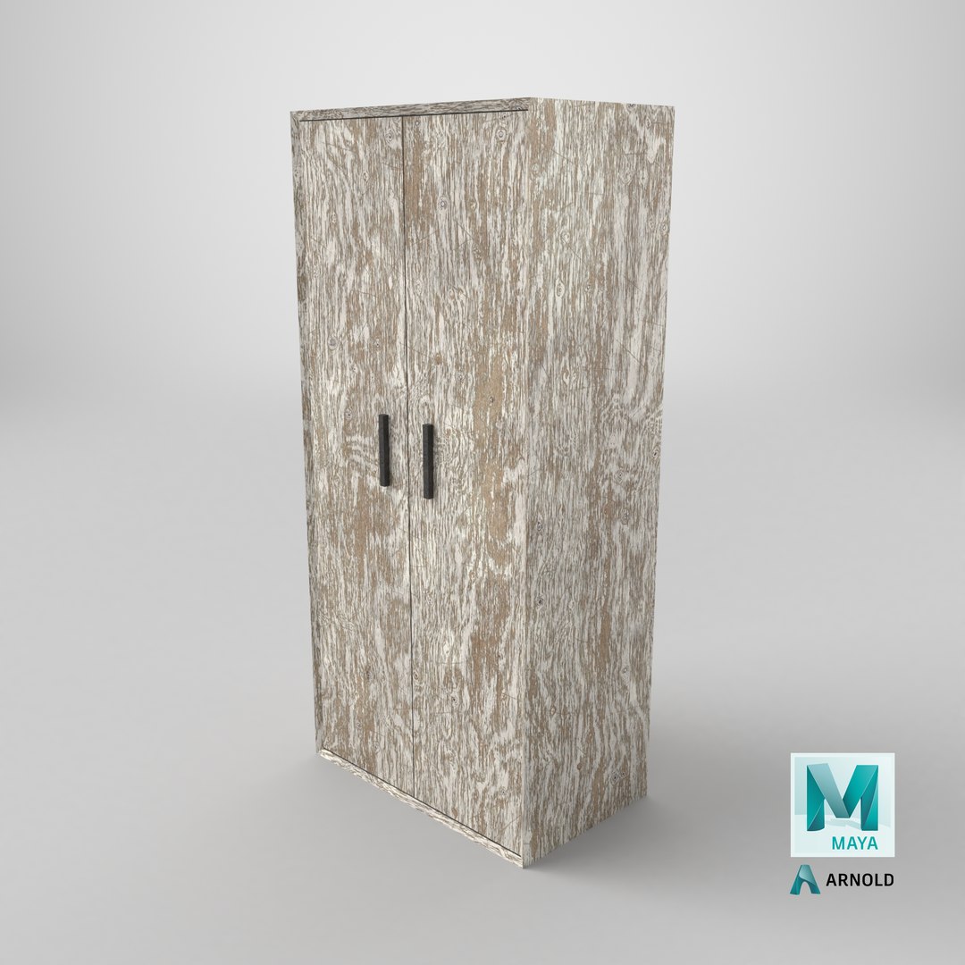 Low Poly 2 doors old white wood wardrobe 3D Model True Renders UV 4K PBR Textures 3D model https://p.turbosquid.com/ts-thumb/8d/OYTmRi/rJ/stemcell_maya_arnold_render/png/1780406536/1920x1080/fit_q87/5b53d13c6cce42195503e27e6bd3edd876bb4419/stemcell_maya_arnold_render.jpg