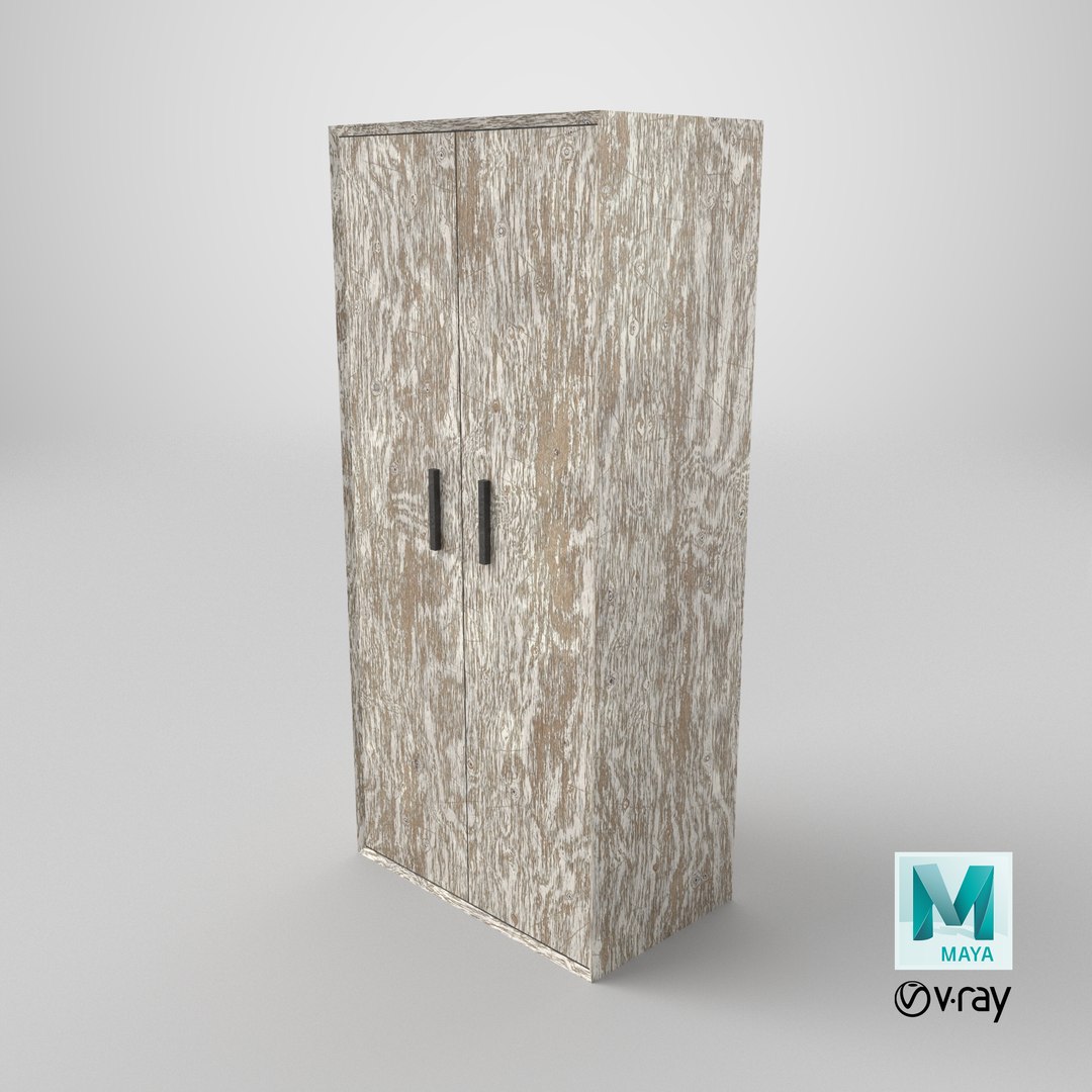 Low Poly 2 doors old white wood wardrobe 3D Model True Renders UV 4K PBR Textures 3D model https://p.turbosquid.com/ts-thumb/8d/OYTmRi/zm/stemcell_maya_vray_render/png/1780406538/1920x1080/fit_q87/d381d3aa57b9a5f97846927d5cace669a9e157cb/stemcell_maya_vray_render.jpg