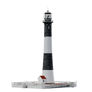 fireisland lighthouse house 3D