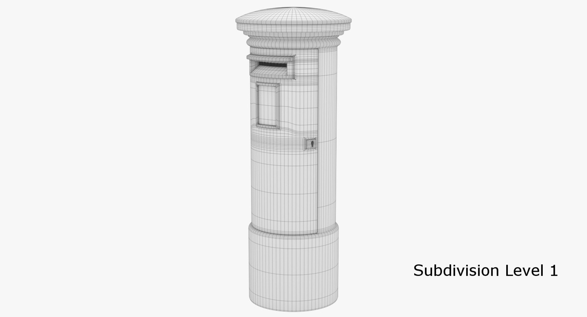Post Box 1 3d Fbx