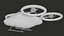 Flying Taxi Airbus Rigged PBR model