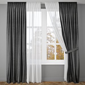 curtain 3d model