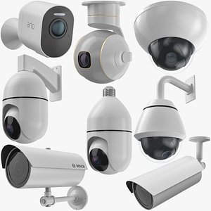 3D Security Cameras Collection 06