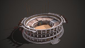 3D model ancient colosseum 01