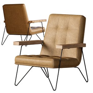 3D Zeus Leather Armchair