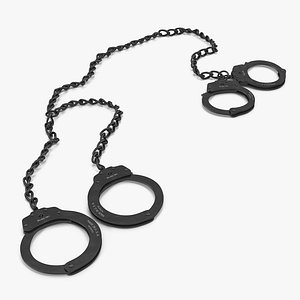 Combined Slave Handcuffs and Leg Irons 3D Models