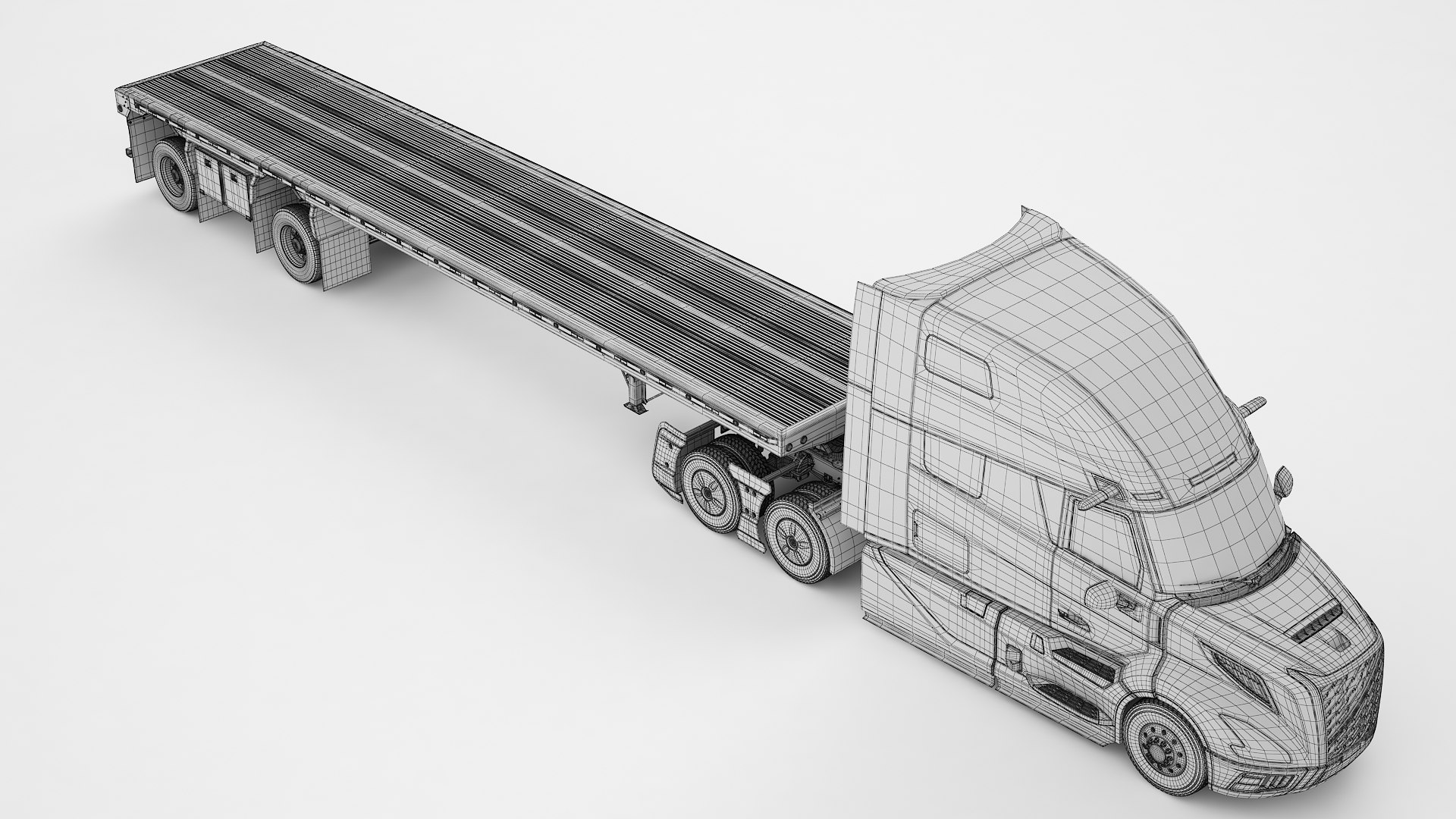 Semi Truck Generic Flat Trailer 03 model https://p.turbosquid.com/ts-thumb/8d/wNqG7f/de/wire0004/jpg/1746537643/1920x1080/fit_q87/931ce523e9c38b1c12623c53deb0d105e8fe1499/wire0004.jpg