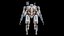 Rigged Sci-Fi Combat Mech Exoskeleton Suit - Desert Skin PBR 3D