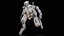 Rigged Sci-Fi Combat Mech Exoskeleton Suit - Desert Skin PBR 3D