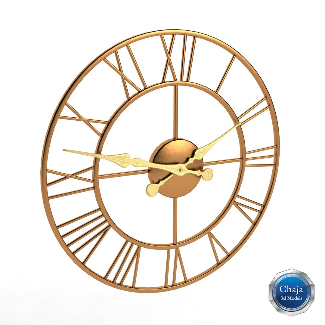 3d Wall Clock Model