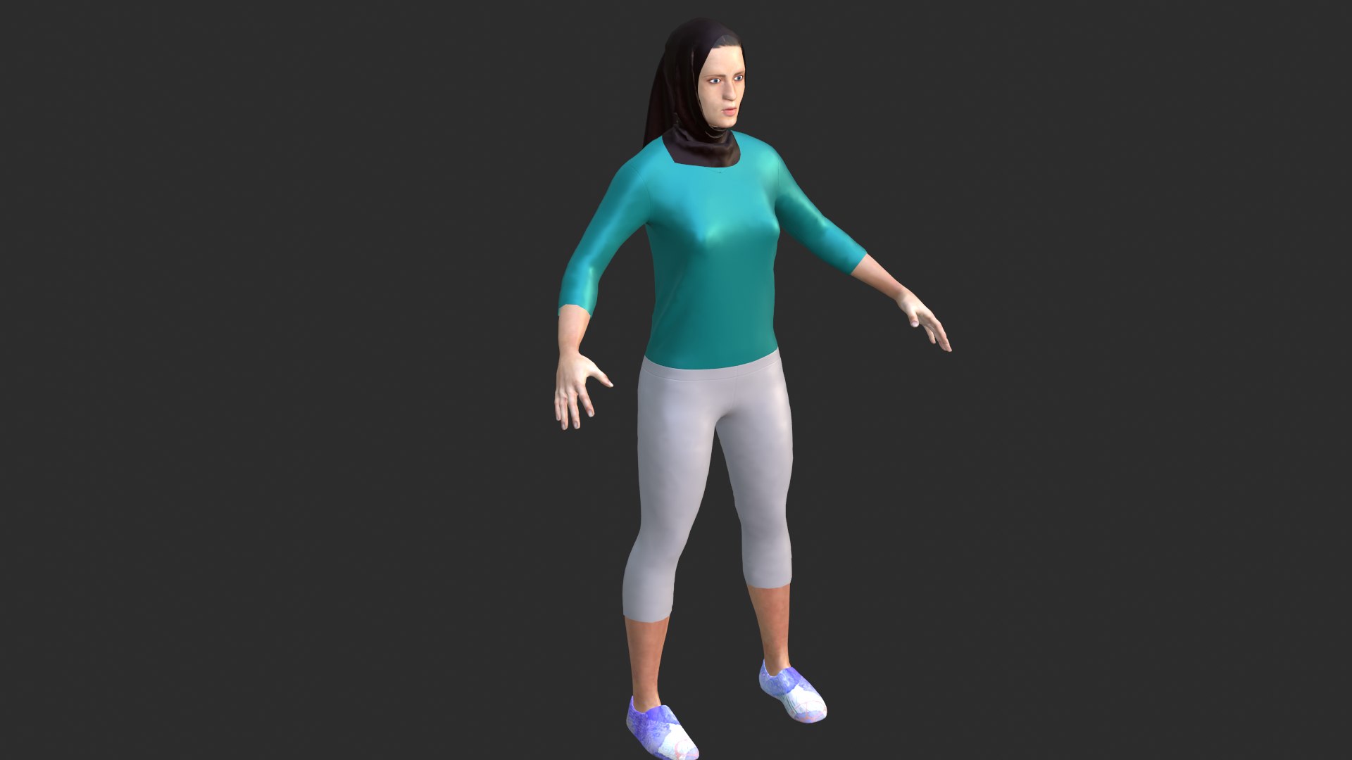 3D Hijab Woman - TurboSquid 1898329