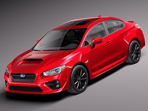 2014 car 2015 sedan 3d model