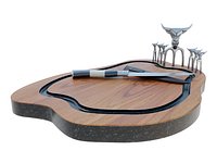 KIT CHURRASCO PERSONALIZADO ARTESANAL DAMASCUS BBQ