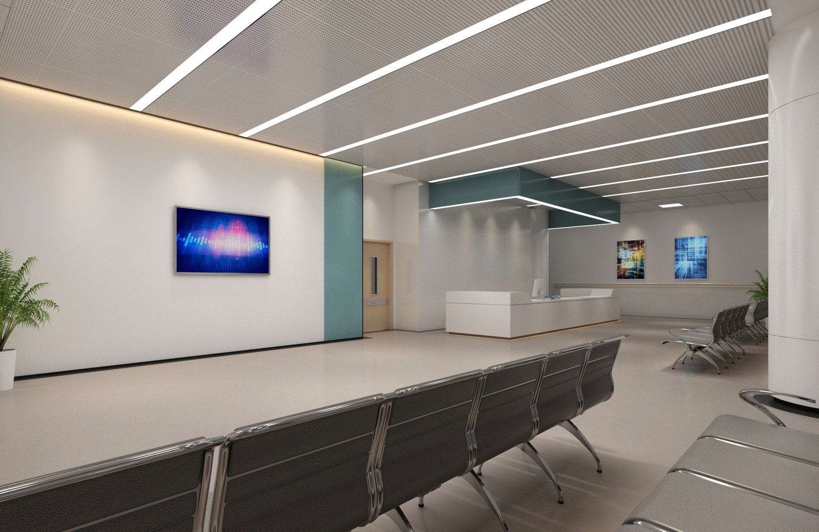 Public Hall Interior 02 Model - TurboSquid 2290155