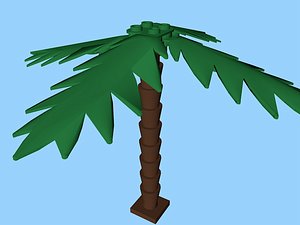 3ds lego palm tree