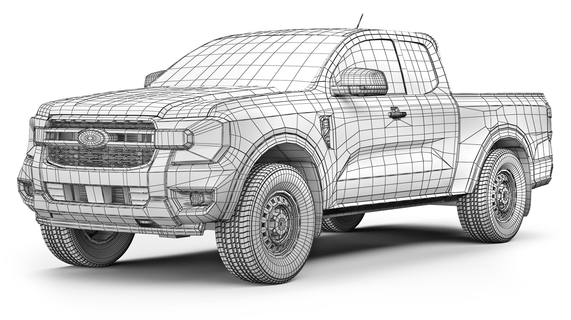 3D Model Ford Ranger XL 2023 - TurboSquid 2556875