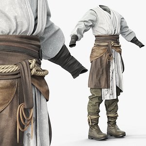 Ronin Warrior Outfit Traditional Style Gray