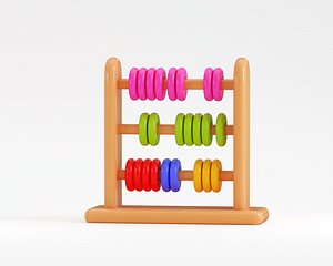 3D Wooden Abacus model