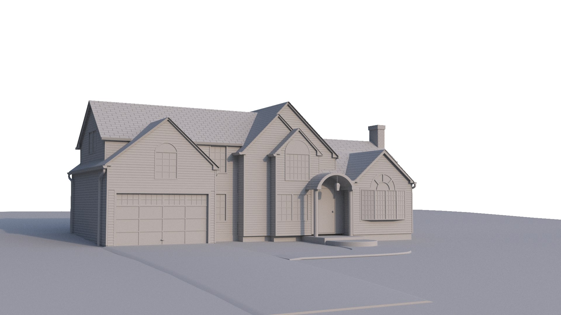 3D Generic House Model - TurboSquid 1902709