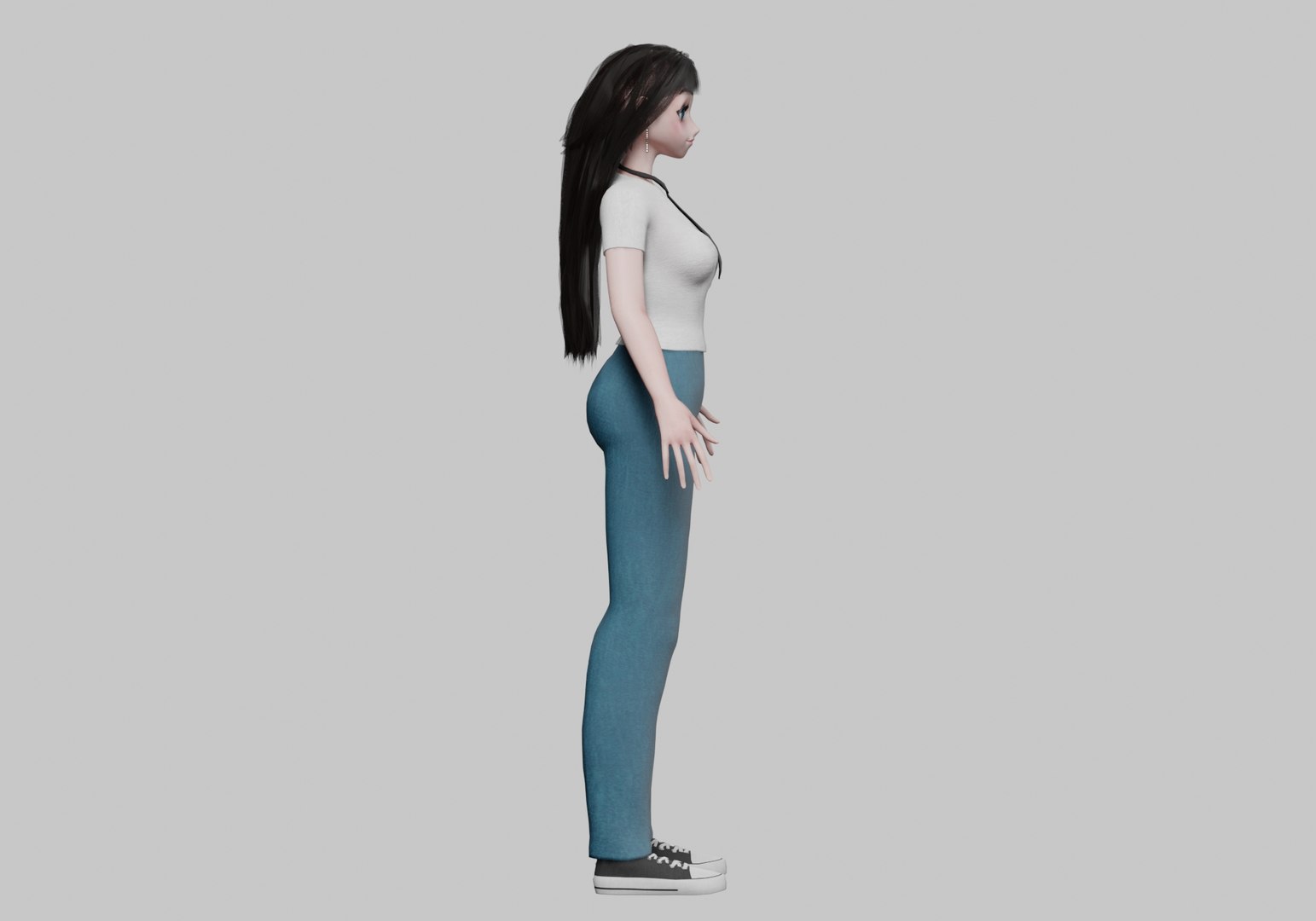 3D Cool Basic Girl V35584 Model - TurboSquid 2270680