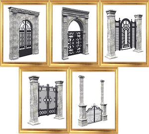 3D Antic Gate Collections