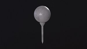 3D Golf ball and Tee set