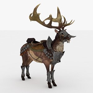 3D Giant Deer Rigged model