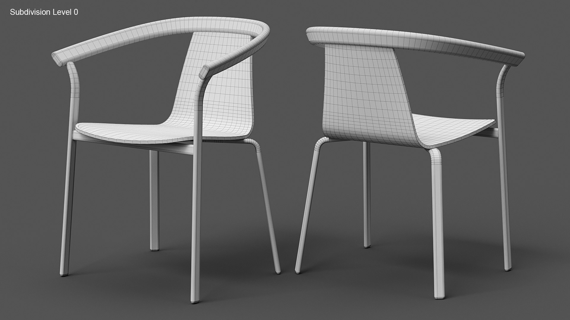 3D model modern stackable chair - TurboSquid 1630202