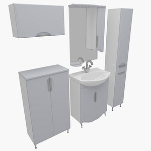bathroom furniture 3d max
