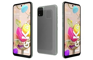 LG K42 Green Low Poly 3D model