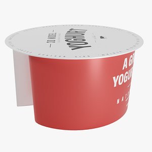 3D split yogurt cup
