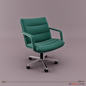 geoffrey harcourt channel chair 3d model