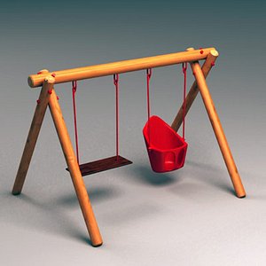 3ds max swing wooden