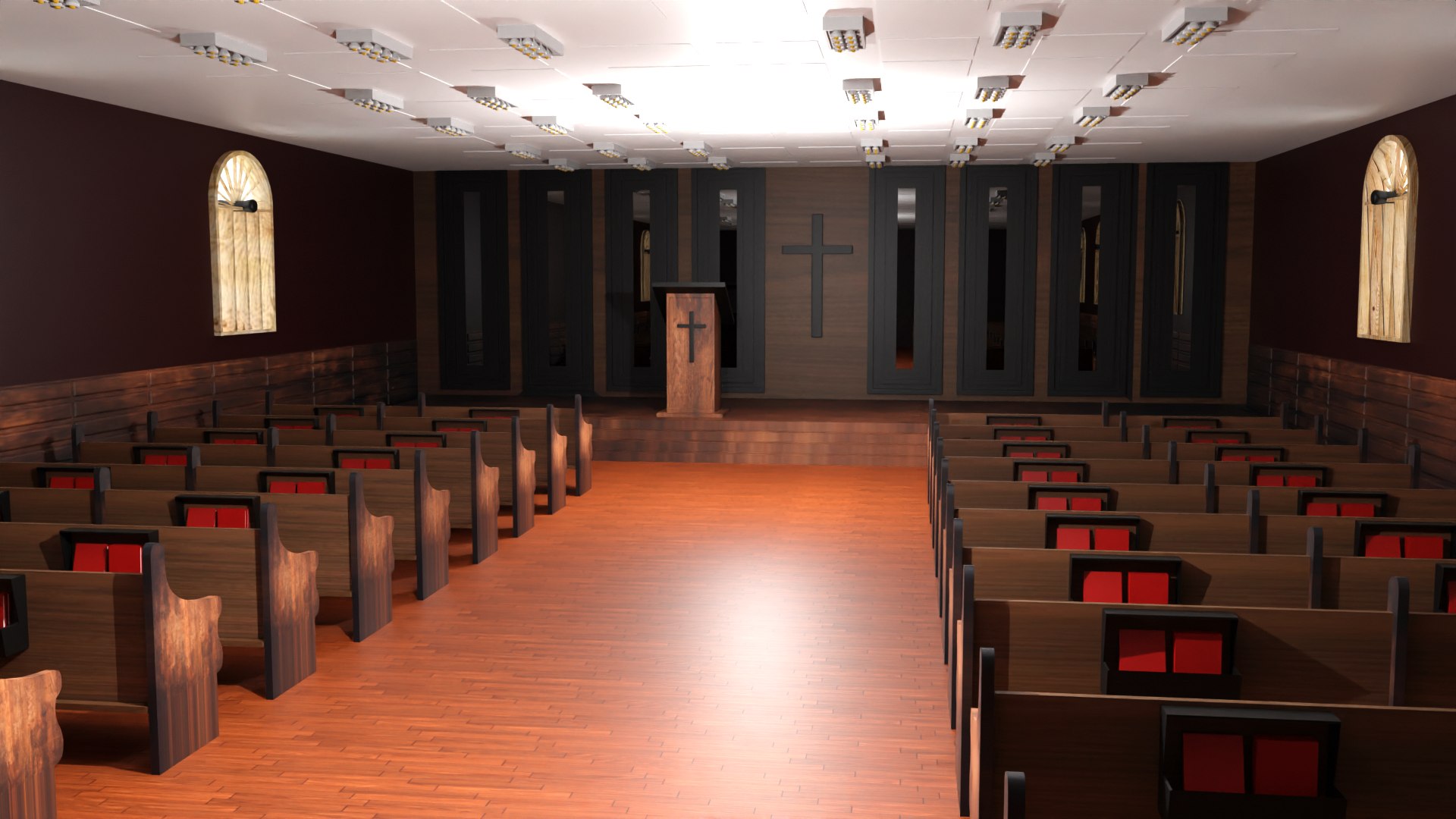 3D Church Interior - TurboSquid 2178885