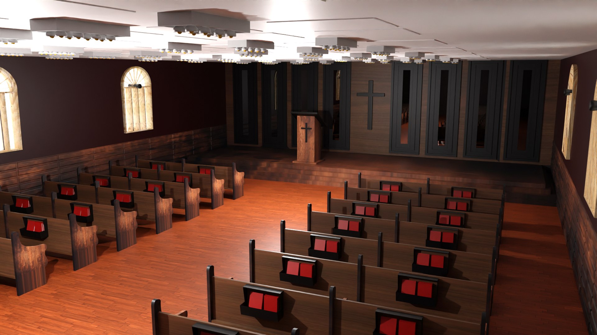 3D Church Interior - TurboSquid 2178885